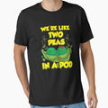 Cute We're Like Two Peas In a Pod Funny Food Pun by perfectpresents