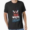 Red White & Blessed 4th Of July Apparel, American Patriotic by Hofersofer