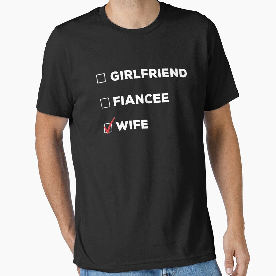 Girlfriend, Fiancee, Wife T-Shirt, Valentine Day Shirt, Couple Love T-Shirt, Gift For Boyfriend, Gift For Girlfriend, Love Tee Bride shirt by aymob