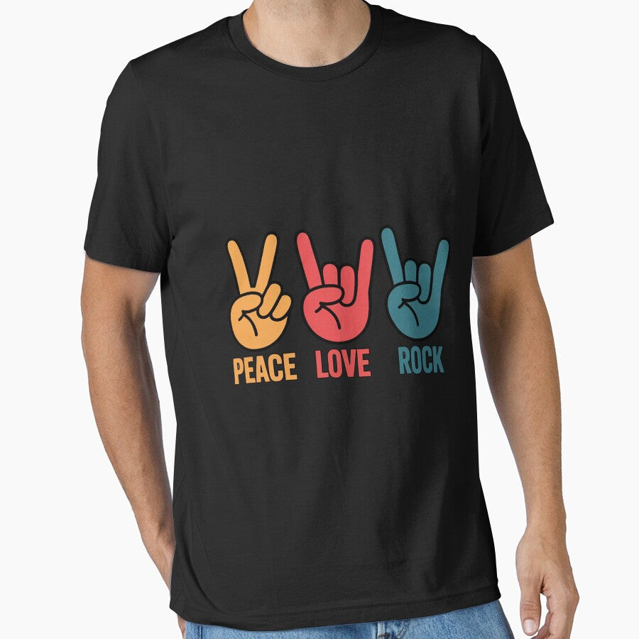 Peace Love Rock Concert Band Rock Music by silladive