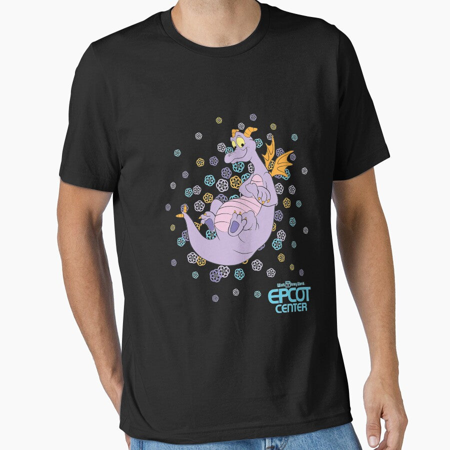 EPCOT CENTER Confetti Figment Pullover by divingwhirl