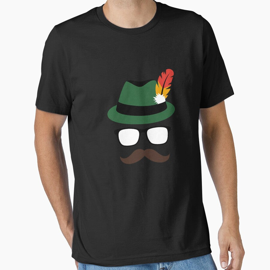 Lederhosen Oktoberfest German Face Glasses Halloween Costume by ryukaizox1