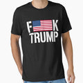 Fuck Trump Shirt American Flag by dgavisuals