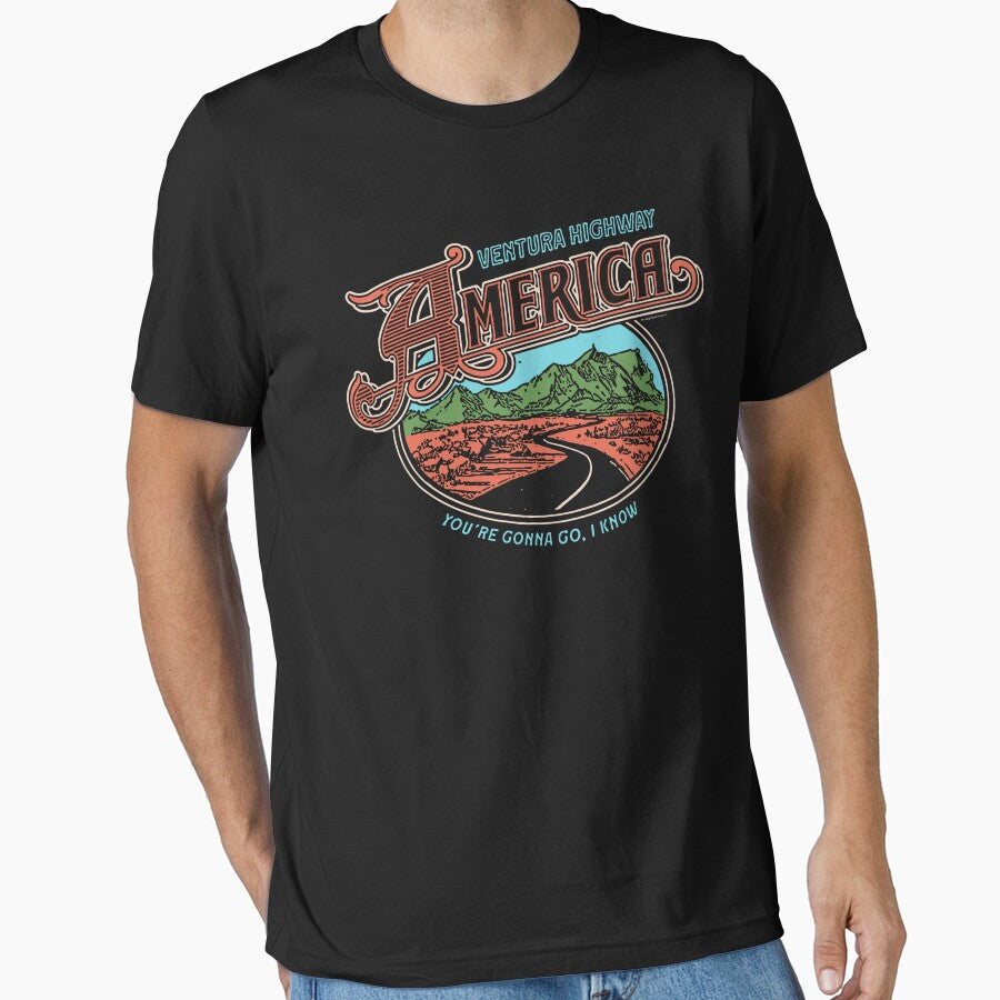 America The Band Ventura Highway Vintage 70s Folk Rock Band by Glow-Paw-Studio