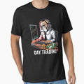 Day Trading Bulldog Finance Trader by RayhendersonArt