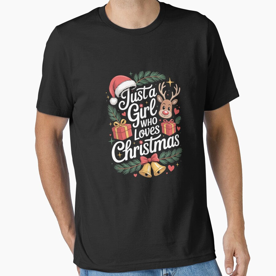 Just A Girl Who Loves Christmas Cute Casual Outfit Lover1 by MathisBellanger