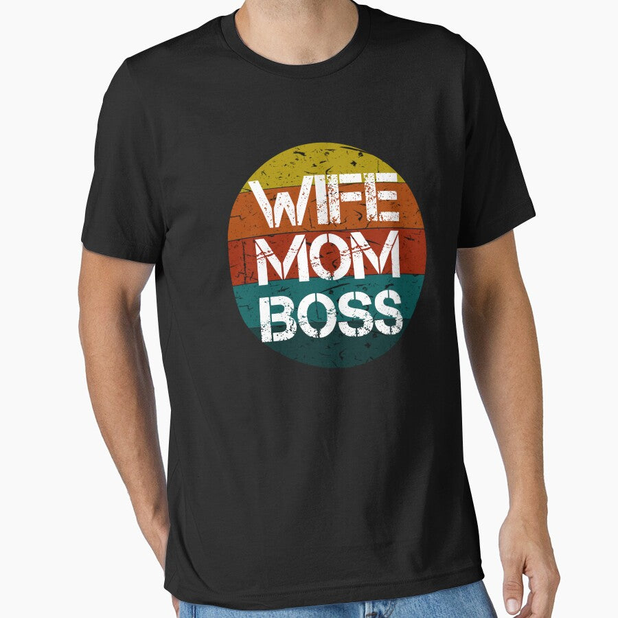 Wife Mom Boss Vintage Retro Gifts by rachidhaz