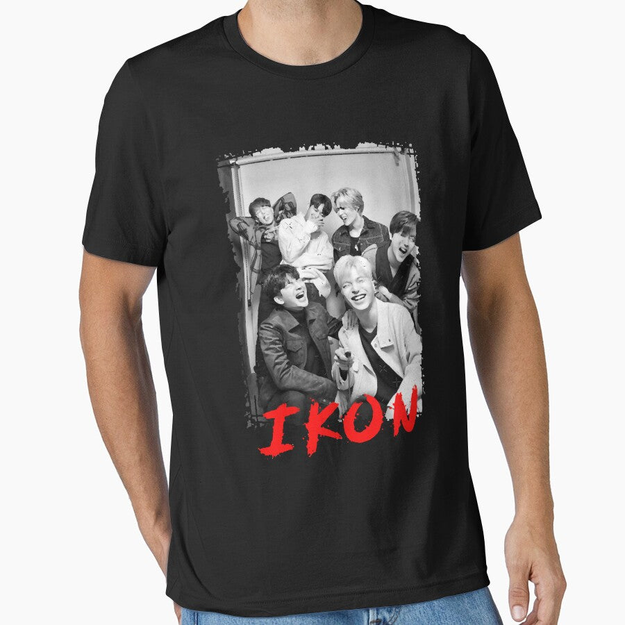 iKON Kpop Group Members black and white Korean Kpop RGB Color Design Classic by Prossulke