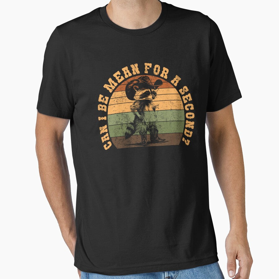 Can I Be Mean For A Second? Retro Cowboy Raccoon by jadenalmente