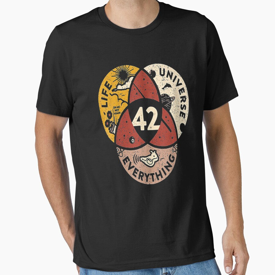 42 Answer to Life Universe and Everything T-Shirt by Trendy Shirt