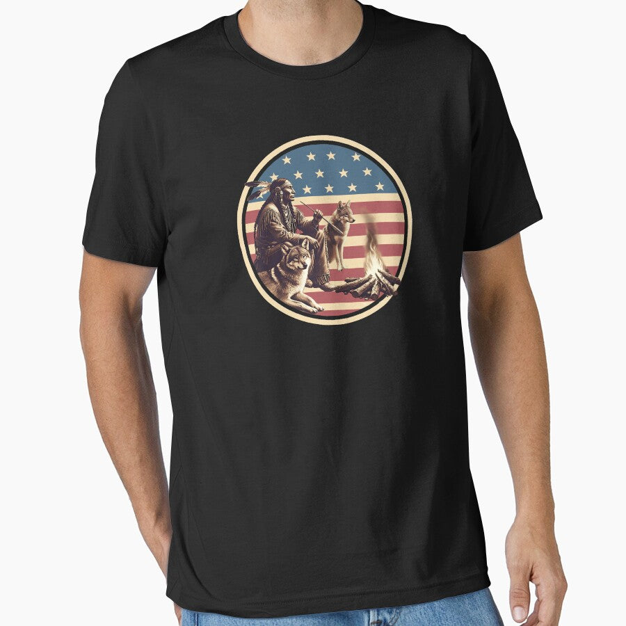 VINTAGE NATIVE AMERICAN INDIAN BRAVE, WOLF, COYOTE, WESTERN by classic car craze