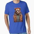 Bear with Beanie Cool guy by Toms Tee