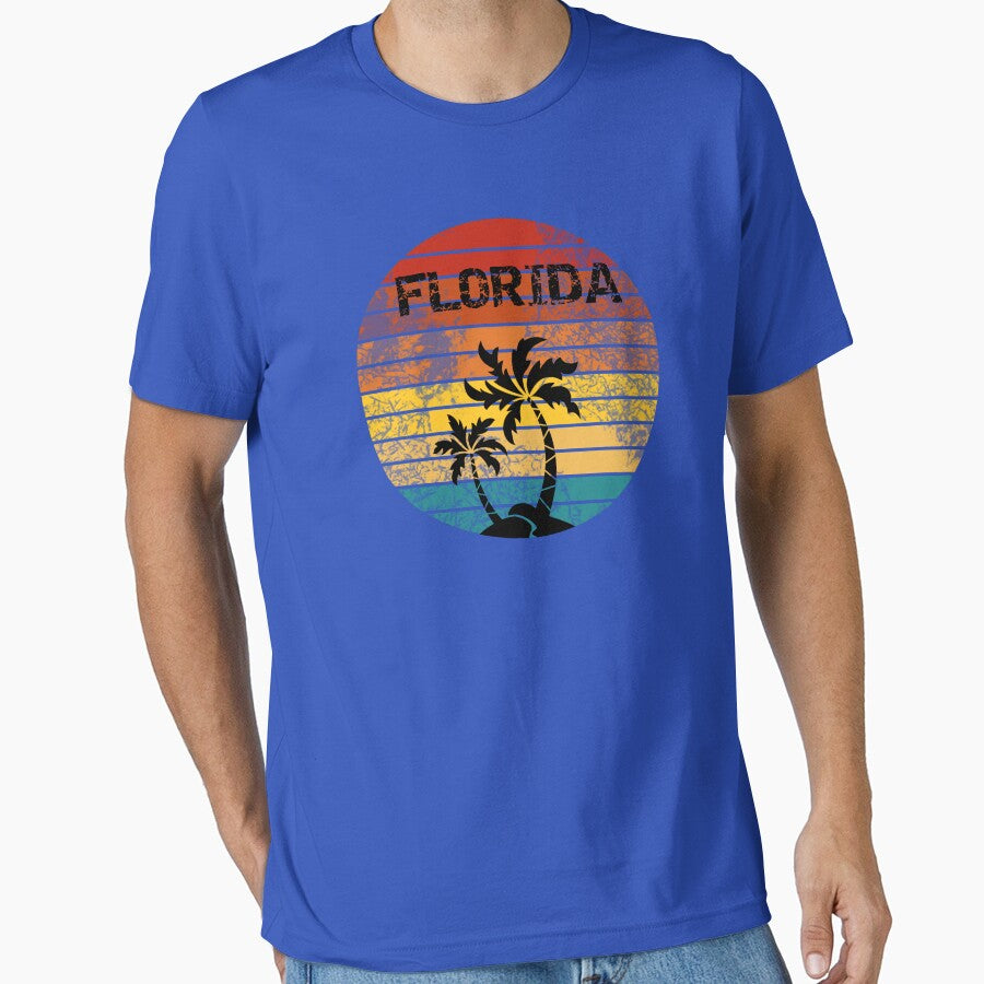 Florida Retro Sunset w/ Skyline by StudioFourty2