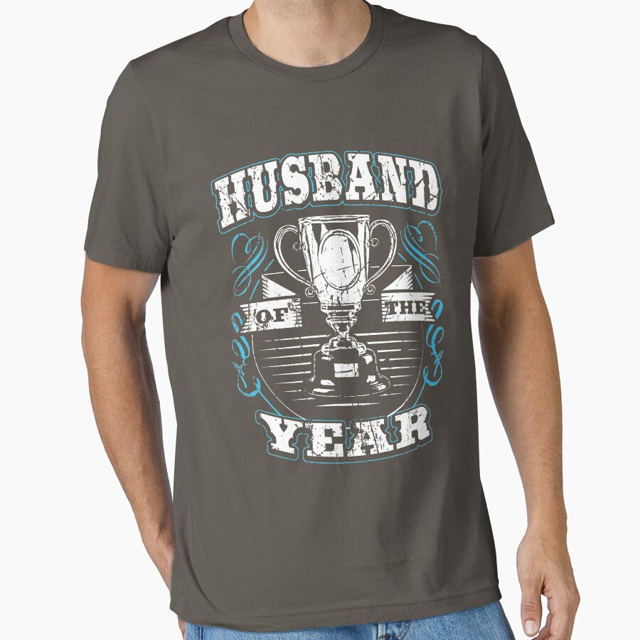 Cotton anniversary gift for husband - Husband of the year by Teezie82