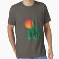 Sunrise ~ Nature shirt, Men's Nature shirt, Graphic Tee, Forest Graphic Tee, Camping Tee, Men's Outdoors T-Shirt, Environmental Shirt, gift by zuynie