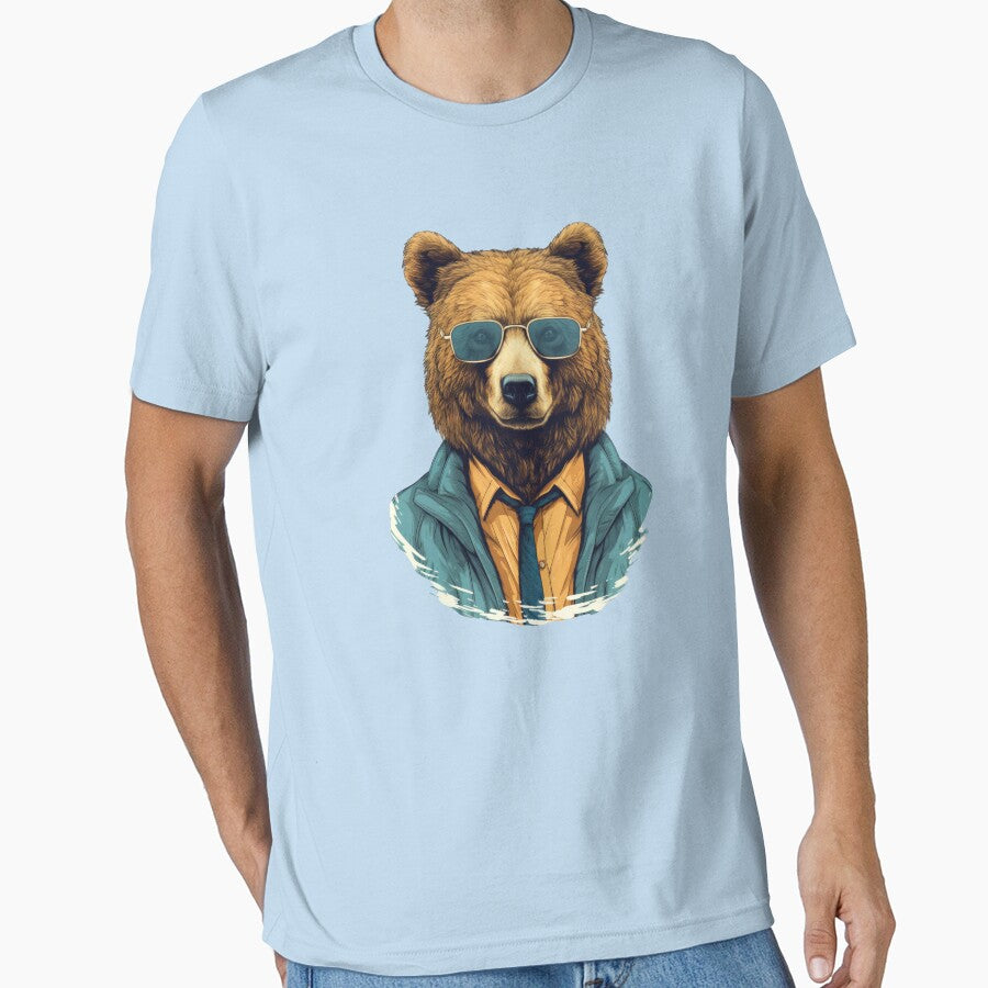 Bear hipster by Toms Tee