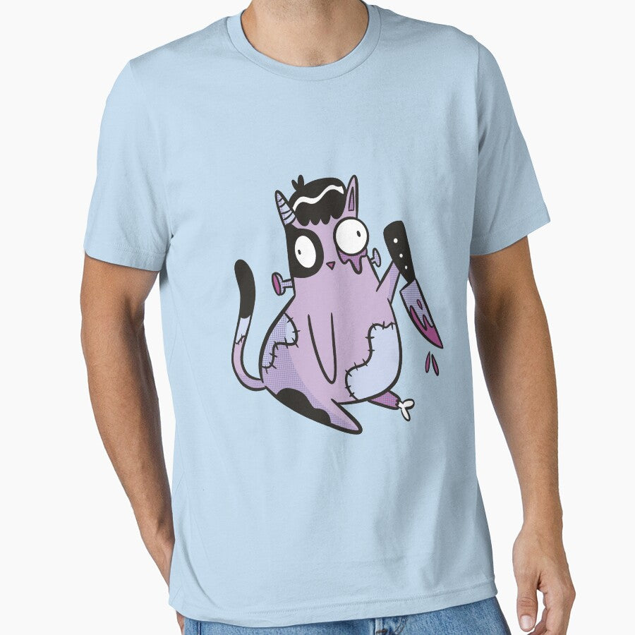 Zombie Frankenstein Cat by bennetthuskers