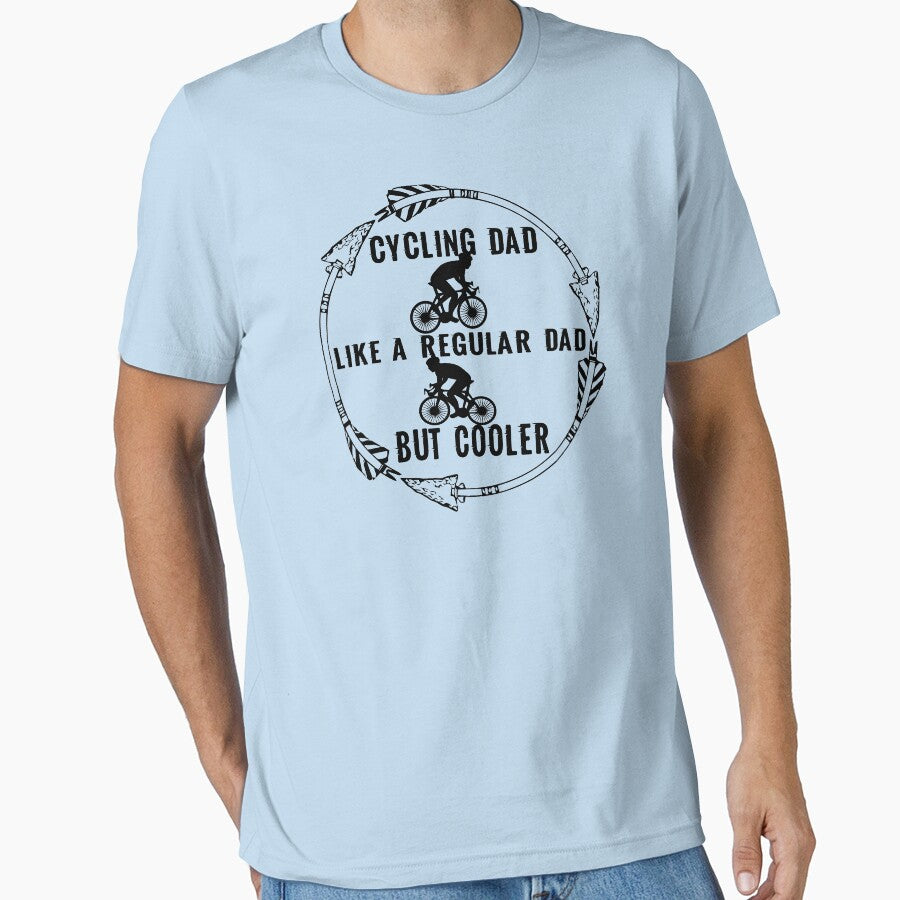 Cycling dad like a regular dad but cooler: Funny Father's day Gift Idea. by cutitoutsir