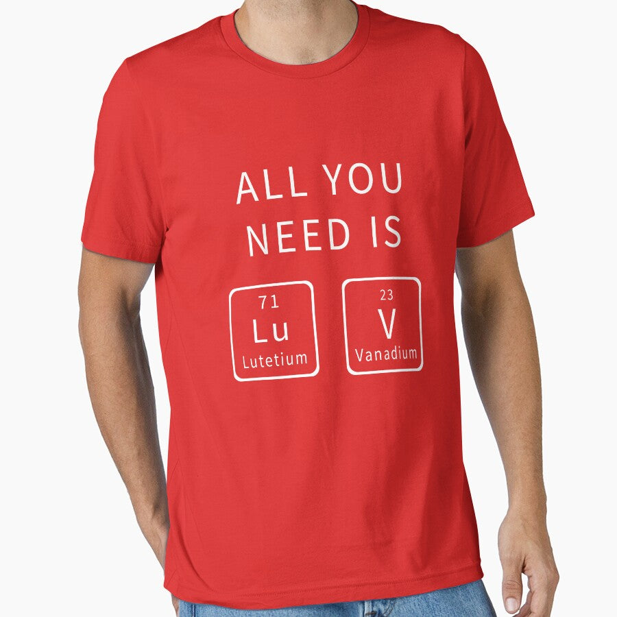 All You Need Is Luv Periodic Elements Chemistry Valentine by samer11
