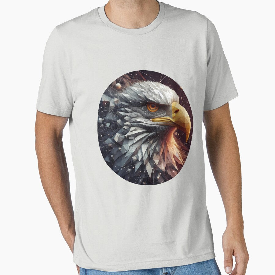 Eagle with geometric elements by Toms Tee