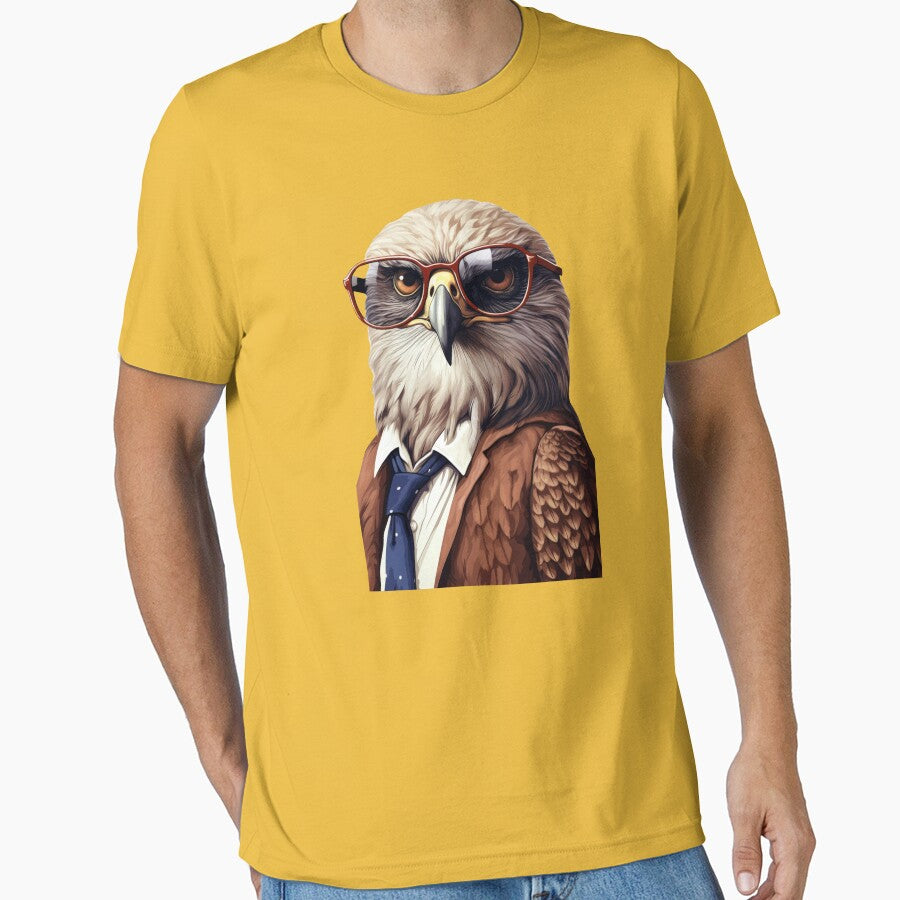 Eagle with sunglasses by Toms Tee