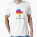 Think different. A retro rainbow mushroom logo by Mustokogeni by mustokogeni