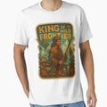 Davy Crockett King of the Wild Frontier Surreal Tee - Cyberpunk Wilderness Adventure Sticker with Goblincore Twist by GeniePixel
