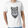 Grey Owl Illustration Vector Style by NordicBadger