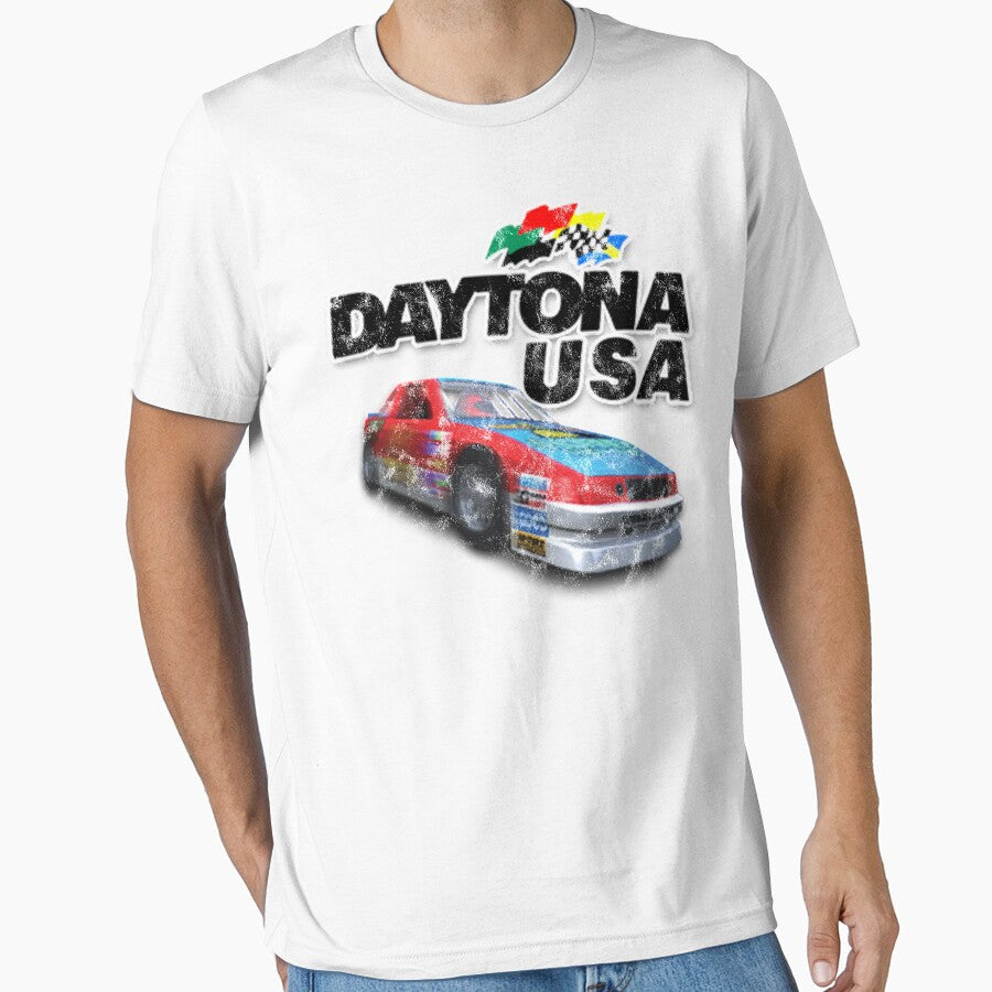 Daytona USA Distressed Car Logo by StebopDesigns