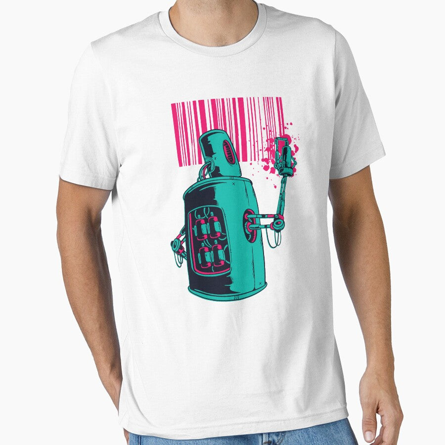 Robot barcode graffiti by GoodQuality