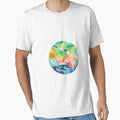 Water Polo Player Throw Ball Circle Low Polygon by patrimonio