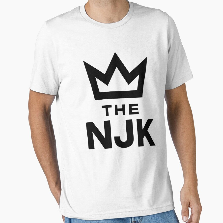 THE NJK T-shirt – Minimalist Crown Logo – Authentic Streetwear by VIBE CRAFT STUDIO