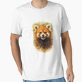 Oil Painting Impressionist Red Panda Graphic - Premium Design by sabily