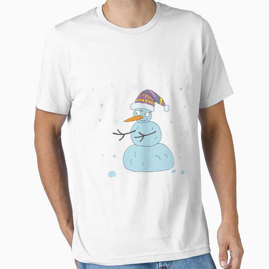 Snowman catches snowflakes by Olga81creative
