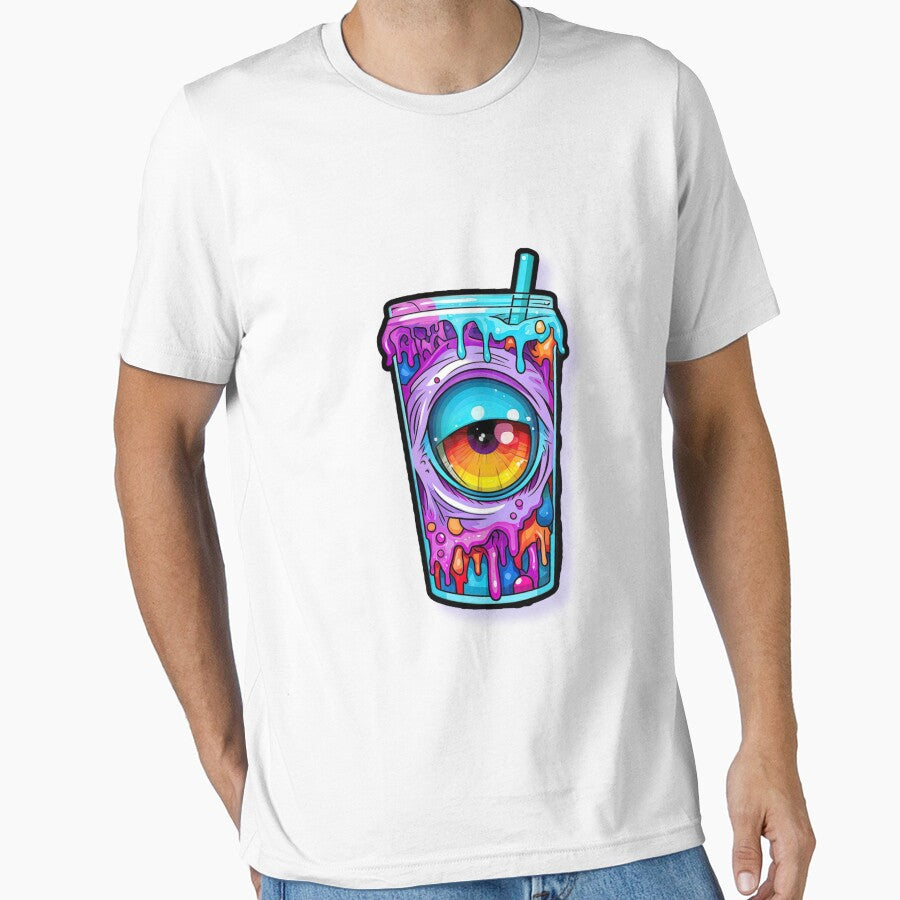 Crazy monster eye on a mug Tshirt, artwork by Slickskillz11