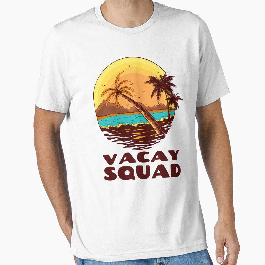 Vacay Squad Cool Vacation Funny Beach Lover by SharpThreadZ