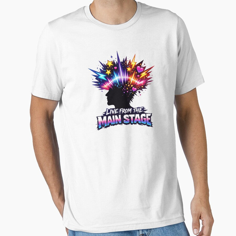 Live From The Main Stage Neon Sound Explosion T-Shirt | Music Festival Graphic Tee Rock Kpop Vibes by Line-Mood1⭐️⭐️⭐️⭐️⭐️