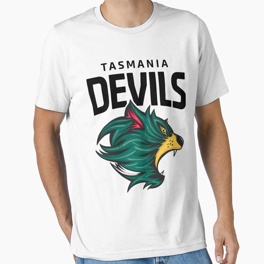 Tasmania Devils Football Club Black Lettering by NiashaHebert7
