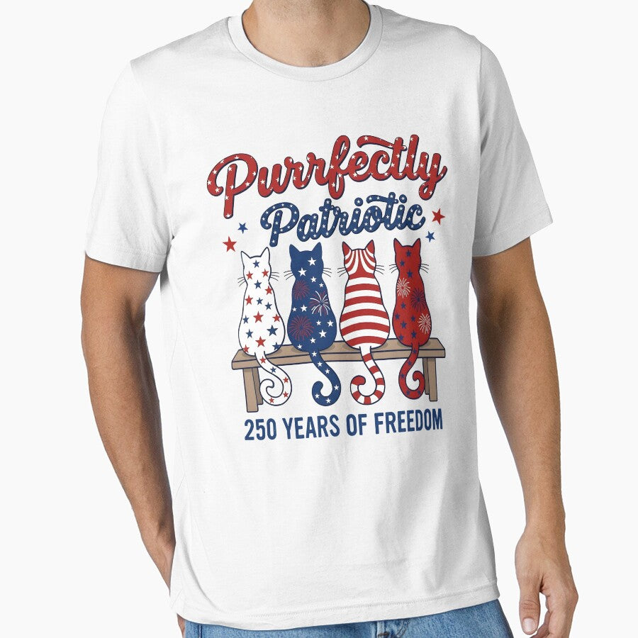 Purrfectly Patriotic Cats 250 Years Of Freedom America 250 by Mind-Drift