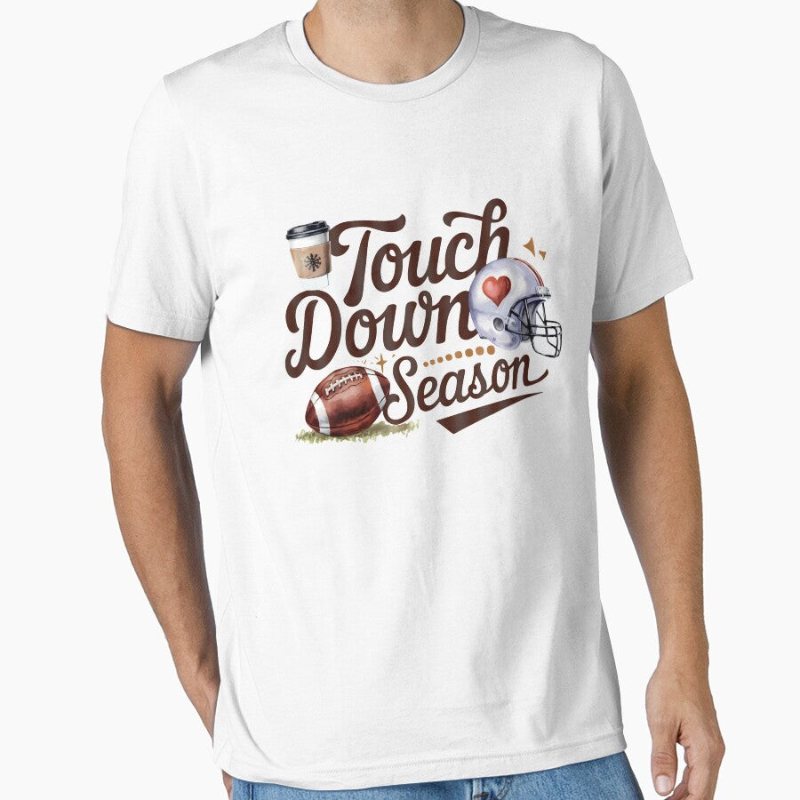 Touch Down Season T-Shirt | Unisex Football Tee, Game Day Apparel, Sports Fan Shirt, Comfy Everyday Wear, Ideal Gift for Football Lovers by DekoDesignsHub
