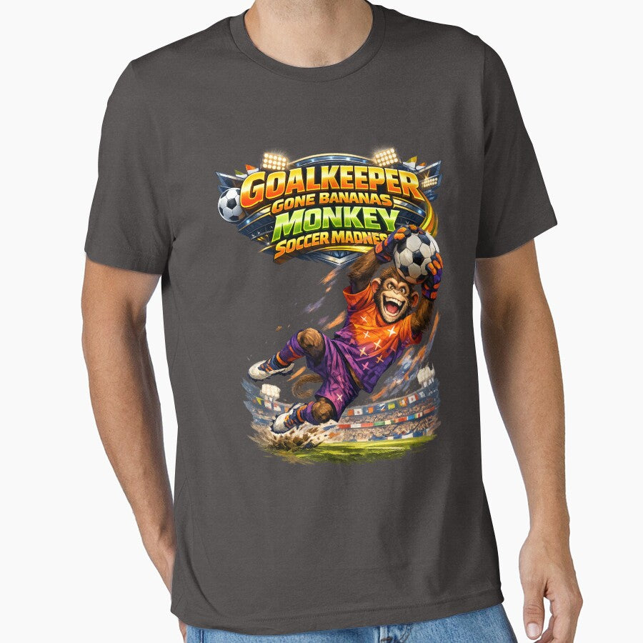 masterpiece-Goalkeeper Gone Bananas: Monkey Soccer madness by Masterpiece Apparel