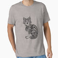 Cute hand drawn cat decoration pattern by josieburden