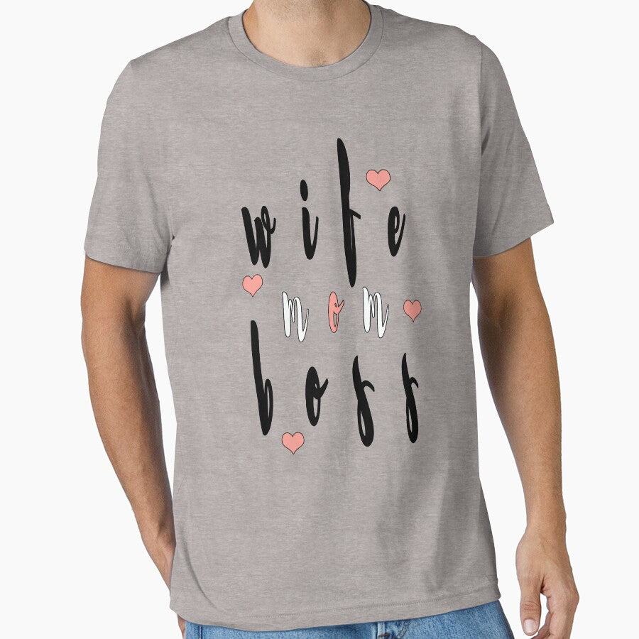 Women Wife Mom Boss Graphic Funny by chkokis Clothing
