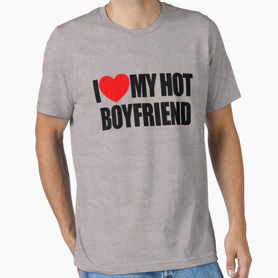I Love My Hot Boyfriend Red Heart I Love My Hot Boyfriend Gear by DynamicDesign