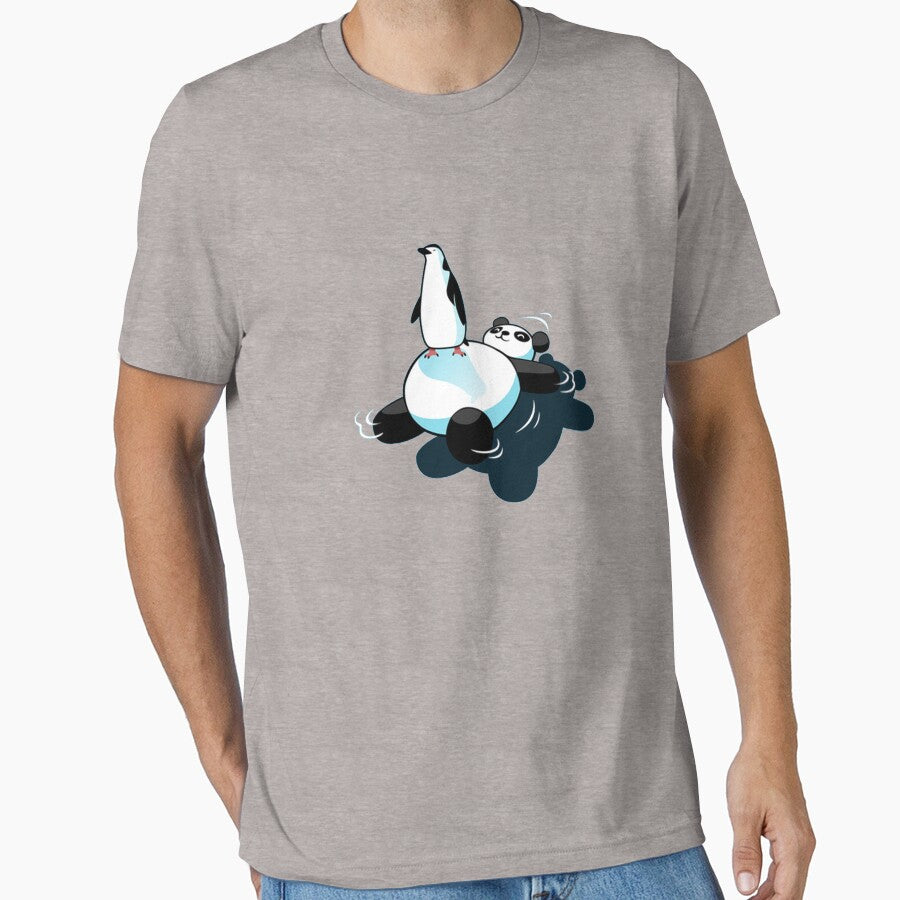 Penguin on top of kawaii panda bear by rojatjal