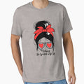 Women's Rocking Spoiled Wife Life Messy Bun Spoiled Wife Gear by DynamicDesign