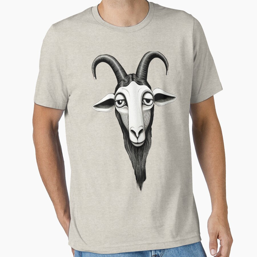 Meet “Zephyr” – the cool goat head by Toms Tee