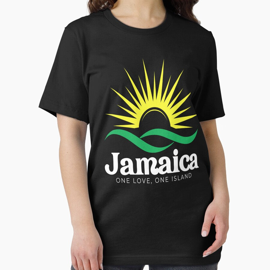 One Love, One Island Jamaican Flag by skkyfaithArtz