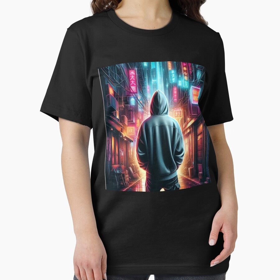 "Neon Urban Alley Hoodie Atmosphere" by ayushsri