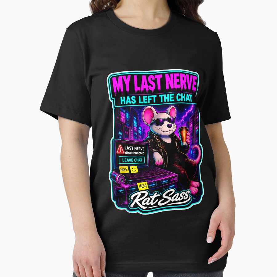 My Last Nerve Has Left The Chat Retro Cyberpunk Tank Top by KristineLi